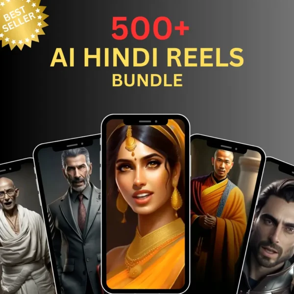 500+ AI Motivational Reels Bundle In Hindi - +5 Bonus