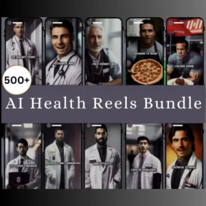 500+ ai health reel bundle informative reels for doctors